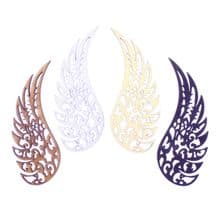 2 pairs Decorative Angel Wings - each wing is 10cm Tall 3mm MDF Wood Laser Cut